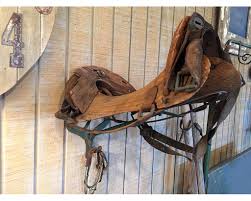 Vintage Wooden Saddle | Way2Finds