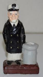 Vintage FUNNY Greek Fisherman / US Navy Sailor Old Man Ceramic Toothpick Holder | eBay