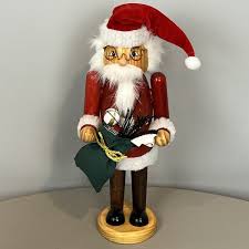 Holiday Time Wooden Nutcracker Santa Claus 12" Tall | eBay