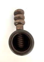 Vintage Wood Screw Type Nut Cracker Nutcracker Wooden Hand ...