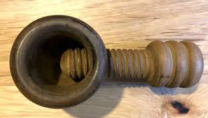 Nut (Shell) Cracker Tool - Wood, Screw Type Vintage- Made in ...