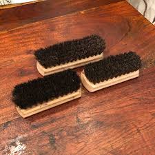 Set of 3 Mid Century Brazilian Horsehair Shoe Shine Brush by ...