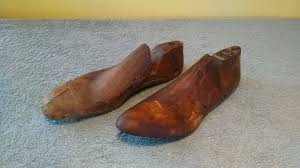 2 Antique Wooden Shoe Lasts - (vintage wood forms leather ...