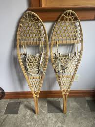 Vintage Tubbs Wooden Snowshoes Pair With Bindings, No.74 ...