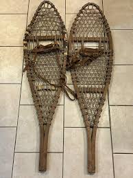 Pair of Vintage Swenson and Swenson Michigan Wood Snowshoes 1960's NICE 48" - Etsy