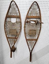 VINTAGE WOODEN SNOWSHOES HANDMADE COLLECTIBLE MEMORABILIA ANTIQUE HOME DECOR | eBay Australia