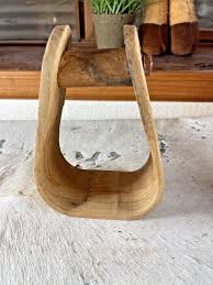 Western Saddle Stirrup 6.5 x 4.5 x 2.50 in Bent Wood Cowboy ...