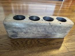 Antique Sugar Candle Wooden Mold-four Holes - Etsy