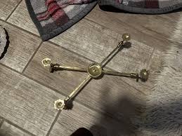 13" Vtg Adjustable Brass Trivet￼ | eBay