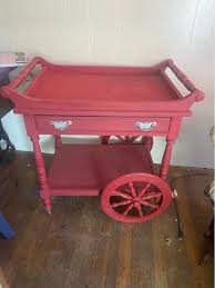 Beautiful antique wooden tea cart bar cart, coffee bar | Facebook