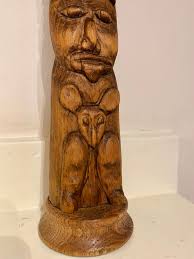 Antique Pacific Northwest Coast Carved Cedar Totem Pole, circa 1920s – antiques depot