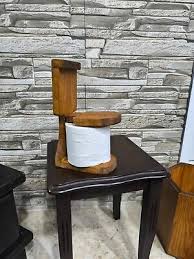 Handmade wood Toilet paper holder | eBay