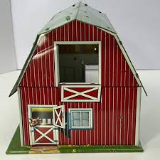Rare! Vintage 1960s Marx Lazy-Day Farms Barn Playset READ | eBay