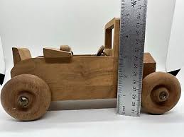Vintage Wooden Convertible Classic Car Toy Collectible Retro Wood Kids Display | eBay