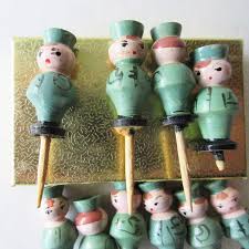 11 Vintage Japan Birthday Christmas Cake Candle Holders ...