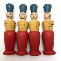 French Soldiers and Sailors Painted Wooden Skittle Set ...