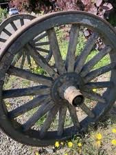 Wooden Wagon Wheel | eBay
