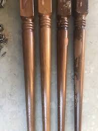 SINGER Vintage Sewing Cabinet Wood Table LEGS-SET OF 4 With Brackets & SCREWS | eBay