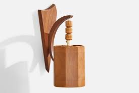 Bengt Slöjdare, Wall Light, Pine, Sweden, 1970s For Sale at 1stDibs