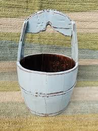 Antique Primitive Hand Made Iron bound Wooden Handle Well ...