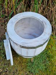 Beer Barrel Side Table/stool/whitewash/rustic Handcrafted ...