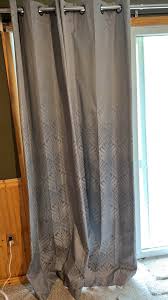 Gray/Silver 84” curtains