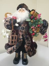 TELCO International Santa Clause Christmas Figurine Folk Art ...