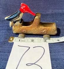 Vintage Mechanical Wood Picker Toothpick Holder ...