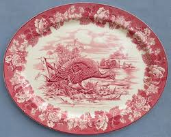 Huge & Amazing Wood & Sons Pink Transferware English ...