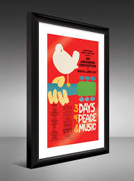 Woodstock 1969 Concert Poster (heavyweight Art Print 12x18 ...