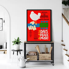 Vintage Woodstock Art Poster, Music Art Fair Print, an ...