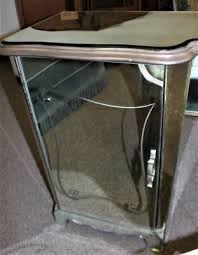 Antique Art Deco Mirrored Vanity with Chair 1940's | eBay