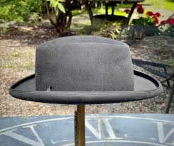 Vintage Stetson “godfather” Fedora Hat HIGH QUALITY Black ...