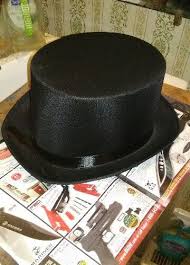 Morris Costumes FM63835 Top Hat Satin Adult Black for sale ...