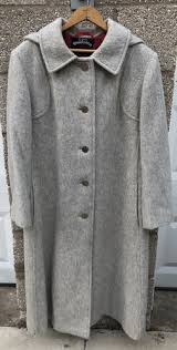 Vintage Grey Wolfstaedter Loden Wool Coat w/Detachable ...