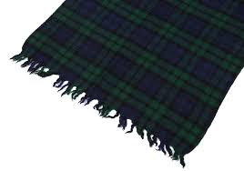 COMME des GARCONS HOMME Fulling Check Fringe Scarf Green ...