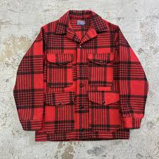 Vintage Pendleton Buffalo Plaid Wool Hunting... | Depop