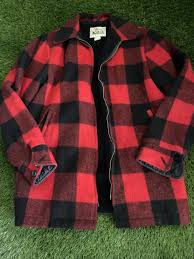 Vintage Woolrich Jacket Mens M Bufflalo Plaid Sherpa Lined ...