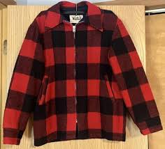 Vintage 1970s Classic Woolrich Buffalo Plaid Wool Mackinaw ...