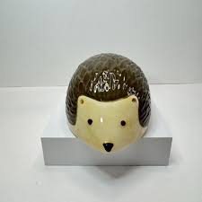 Adorable Pottery Ceramic Hedgehog Hollow Figure Home/Garden ...