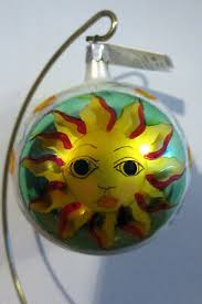 Christopher Radko MEDITERRANEAN SUNSHINE 2-Sided Glass Ball ...