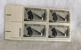 US 1960 Stamp World Refugee Year Plate Block Of 4 4c Scott ...