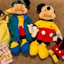 Mickey and Goofy Talking Plush - Etsy UK