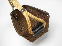 Vintage Japanese Woven Fruit or Bread Basket with Rope Handle – edgebrookhouse