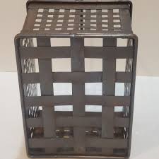 Urban Industrial Chic Brutalist Heavy Metal Woven Storage ...