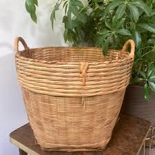 Bamboo Planter Basket - Etsy
