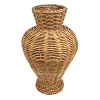 Natural Rattan Vase, 16.5"