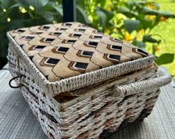 Vintage Sewing Box W/ Notions - Etsy