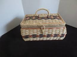 Vintage Handmade Eaton's of Canada Weaved Sewing Basket Made in Japan. **FREE Shipping** - Etsy Canada