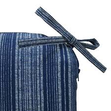Indigo Stripe Opp Seat Pad | At Home